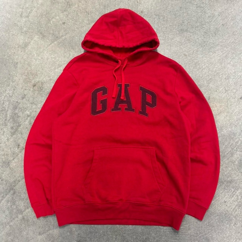 GAP Men's Bold Red Hoodie